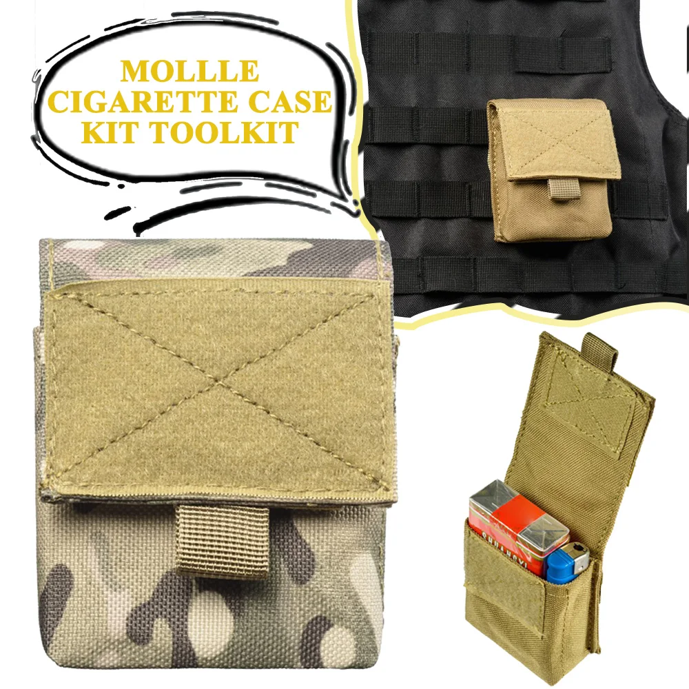 

Tactical Molle EDC Pouch Small Utility Mini Wallet Cigarette Pouch Airsoft Ammo Bag Outdoor Hiking Camping Hunting Accessories