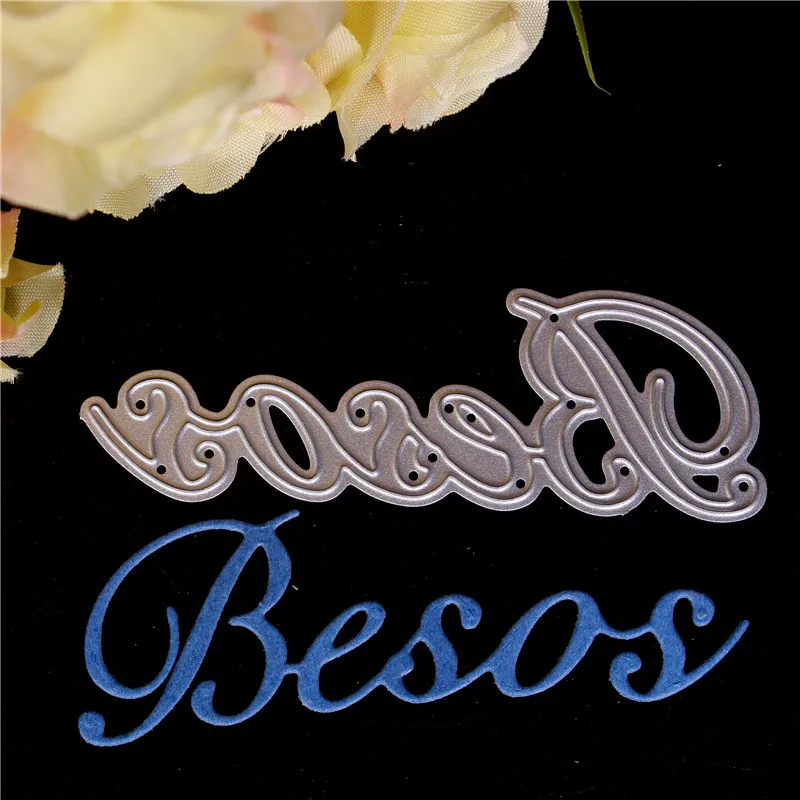 Word Metal Cutting Dies For Diy Scrapbooking Die Cut New 2018 Cuts For Paper Card Making Craft Embossing I Love You Lace