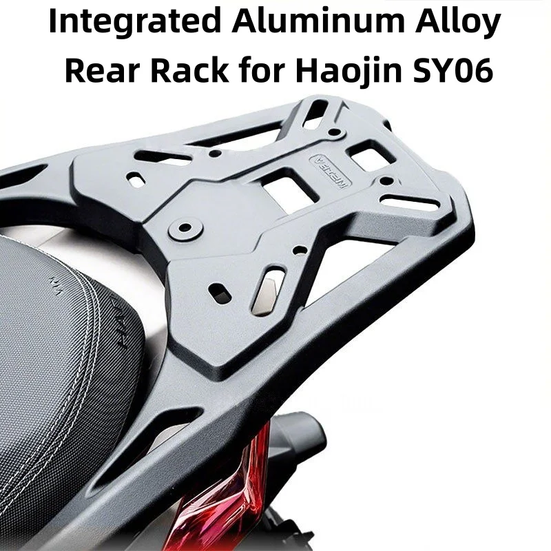 Integrated Aluminum Rear Rack & Rear Tail Bracket Suitable for Haojin SY06 and Haojin SY02 Motorcycles