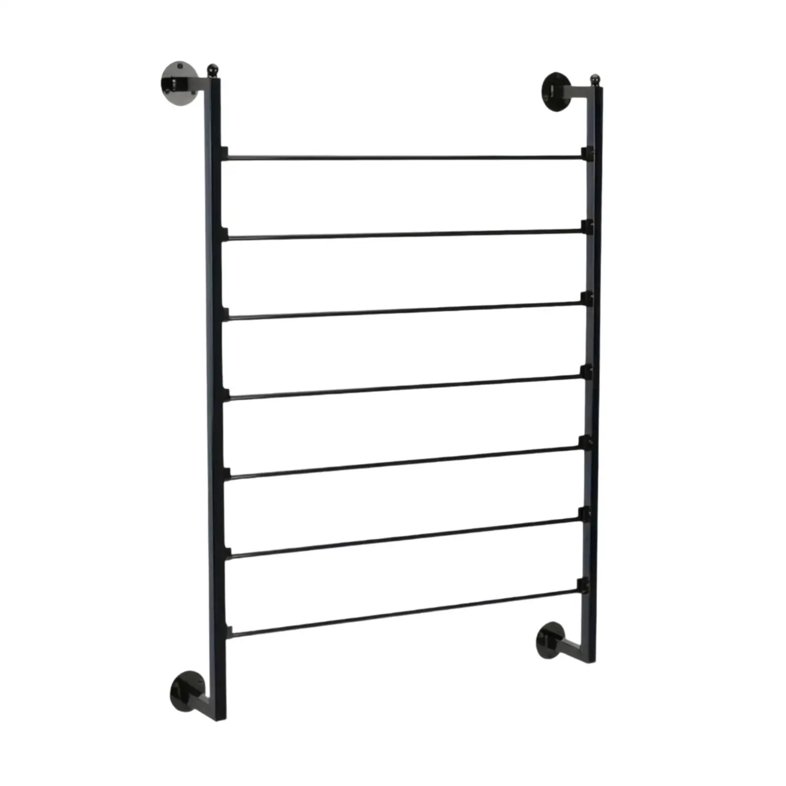Wall-Mounted Towel Rack with Horizontal Rods Space-Saving Wall Mounted Towel Rack over-the-Door Hanging Organizer Open Design