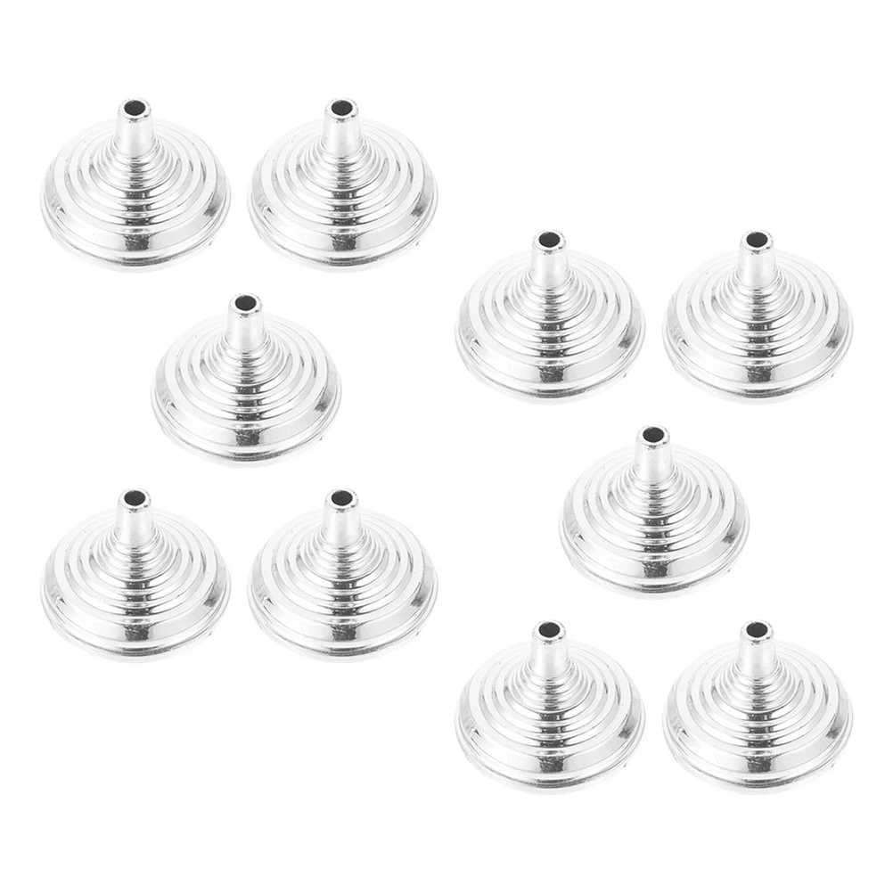 

12 Pcs Round Plating Base Flag Holder Stand Plastic Mini Outdoor Desk Small Party Silver Color Courtyard Garden Football Field