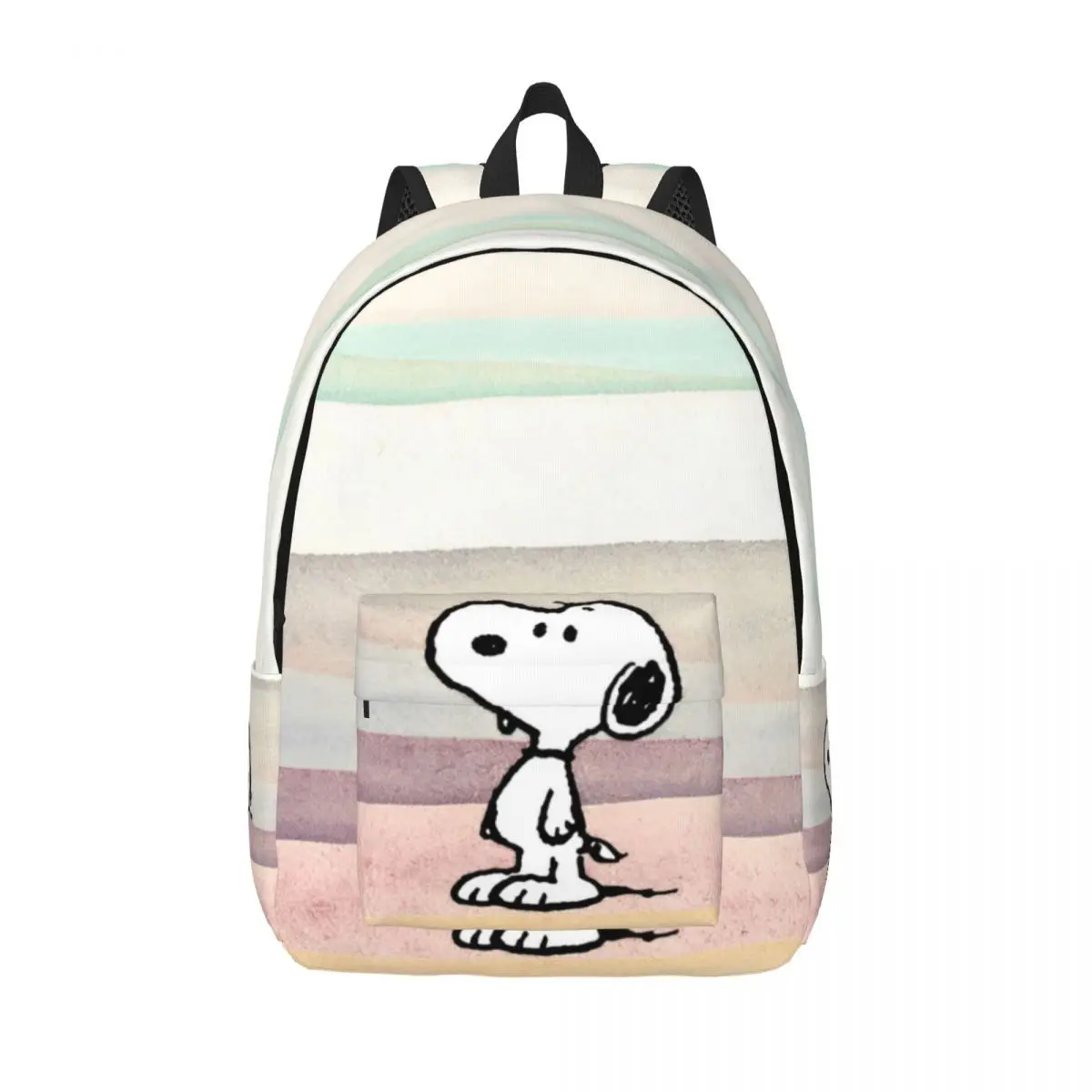 

Cute Cartoon Snoopy Cool Backpack with Pocket Student Hiking Travel Daypack for Men Women Laptop Shoulder Bag