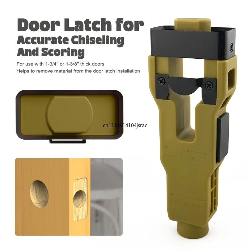 Carpentry Installation Hardware Tools, Door Latch Mortise Cutting Tool Kit for Material Removal and Door Lock Fitting