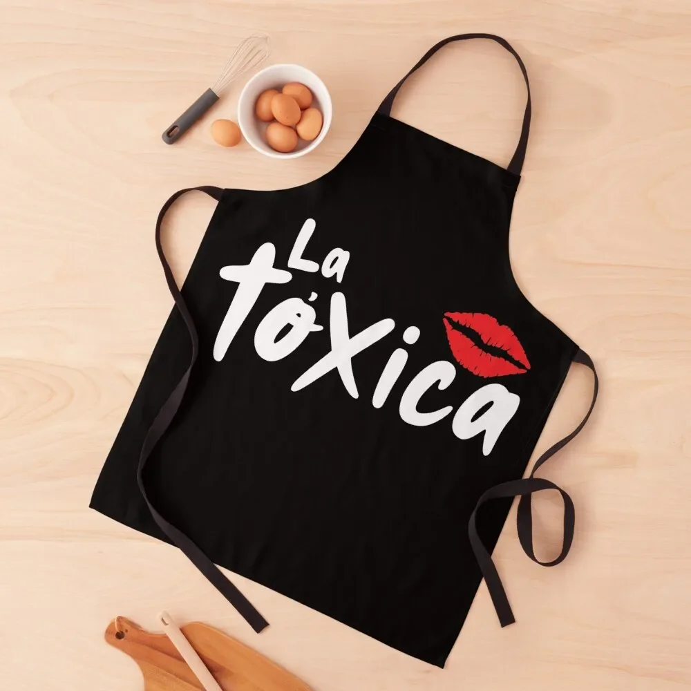 

La Toxica - White Font Apron For Girl esthetician Apron