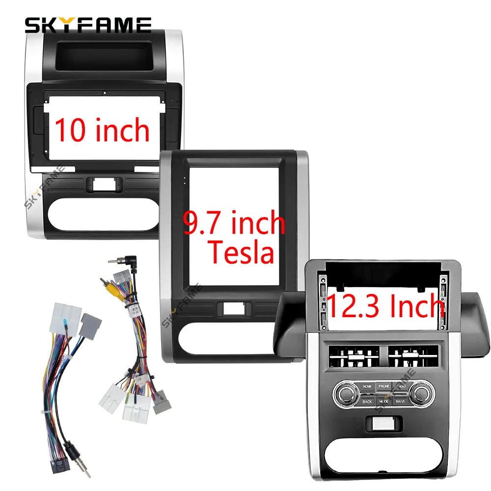 9/12.3 Inch Car Frame Fasica Adapter Android Radio Dash Fitting Panel Kit For Nissan X-Trail Xtrail 2 T31 MX6 Qashqai Cefiro