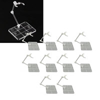 10 Sets Action Figure Stand Transparent Acrylic Anime Figure Display Stand Support Holder Base
