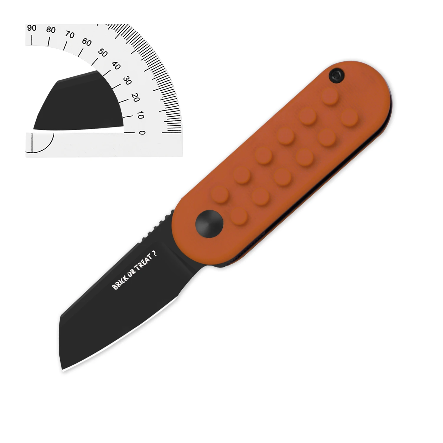 Kizer Small Pocket Knife MiniBay V2583AHW1 New Orange G10 Handle with 14C28N Steel Blade Outdoor Camping Knifes
