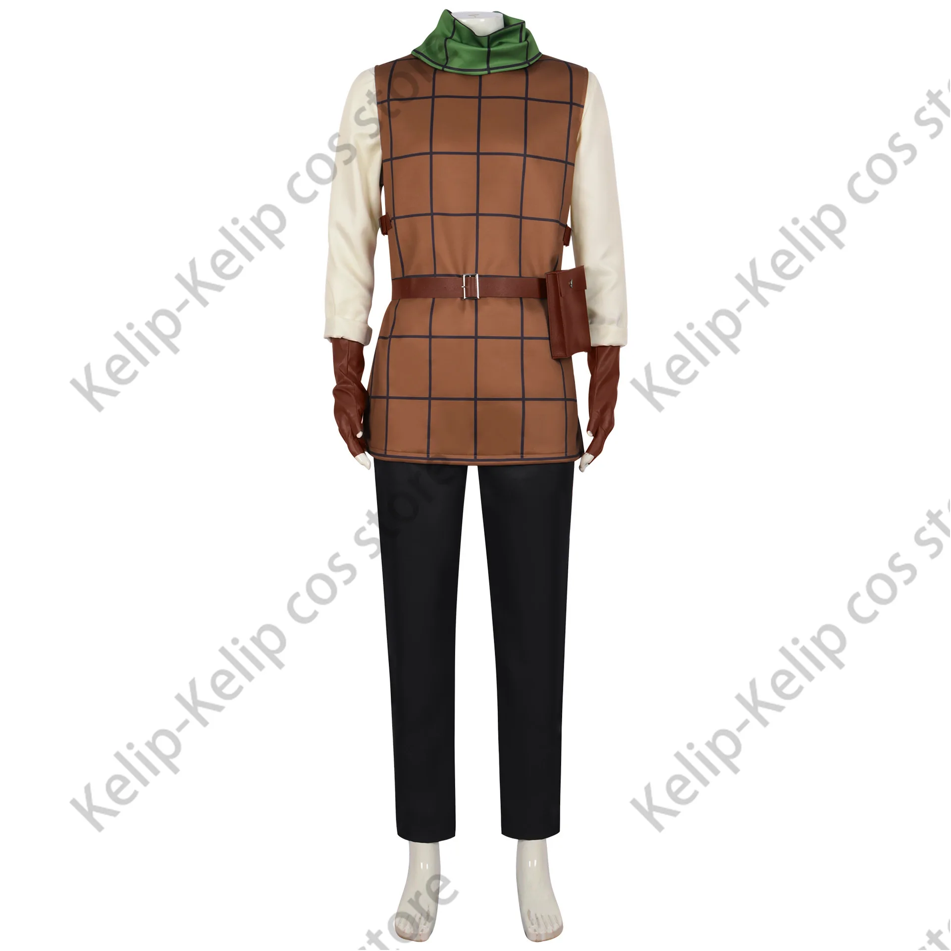 Chilchuck الوقت تأثيري حلي ، أنيمي لذيذ في المحصنة ، بانت شعر مستعار الجيب ، Lockpicker موحدة ، بدلة حفلة هالوين