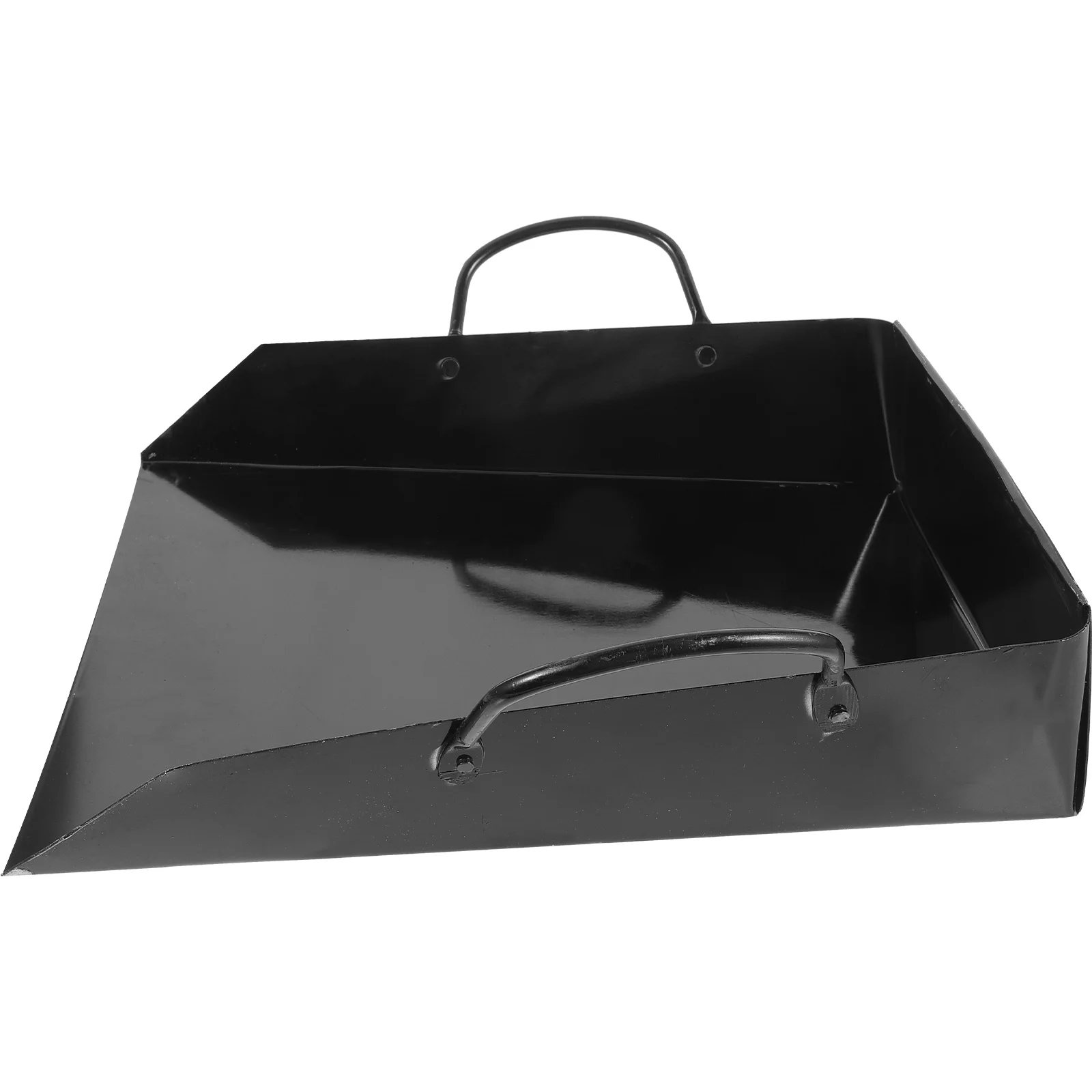 

Handheld Storage Dustpan Large Capacity Reusable Cleaning Iron Handle Construction Factories Garbage Container