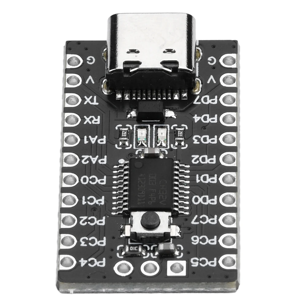 CH32V003 Development Board Minimum System Board Core Board RISC-V CH32V003F4P6 Microcontroller Module With Key TYPE-C Interface