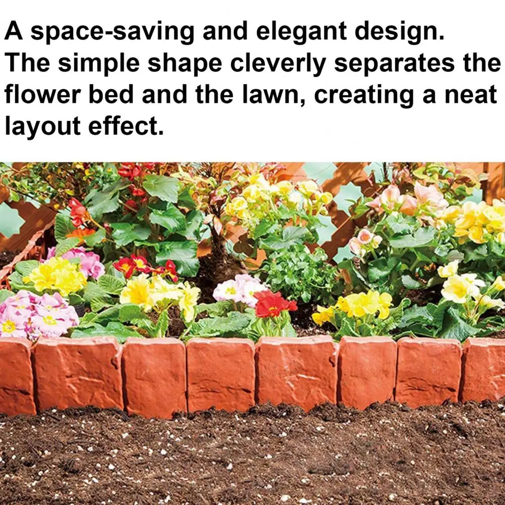 Valla de jardín de plástico sin necesidad de excavación, paneles de borde para paisajismo, valla de contención para macizos de flores, césped y caminos