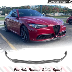 Carbon Fiber / FRP Car Front Bumper Lip Spoiler Splitters for Alfa Romeo Giulia Sport 2016 2017 2018 Front Bumper Lip