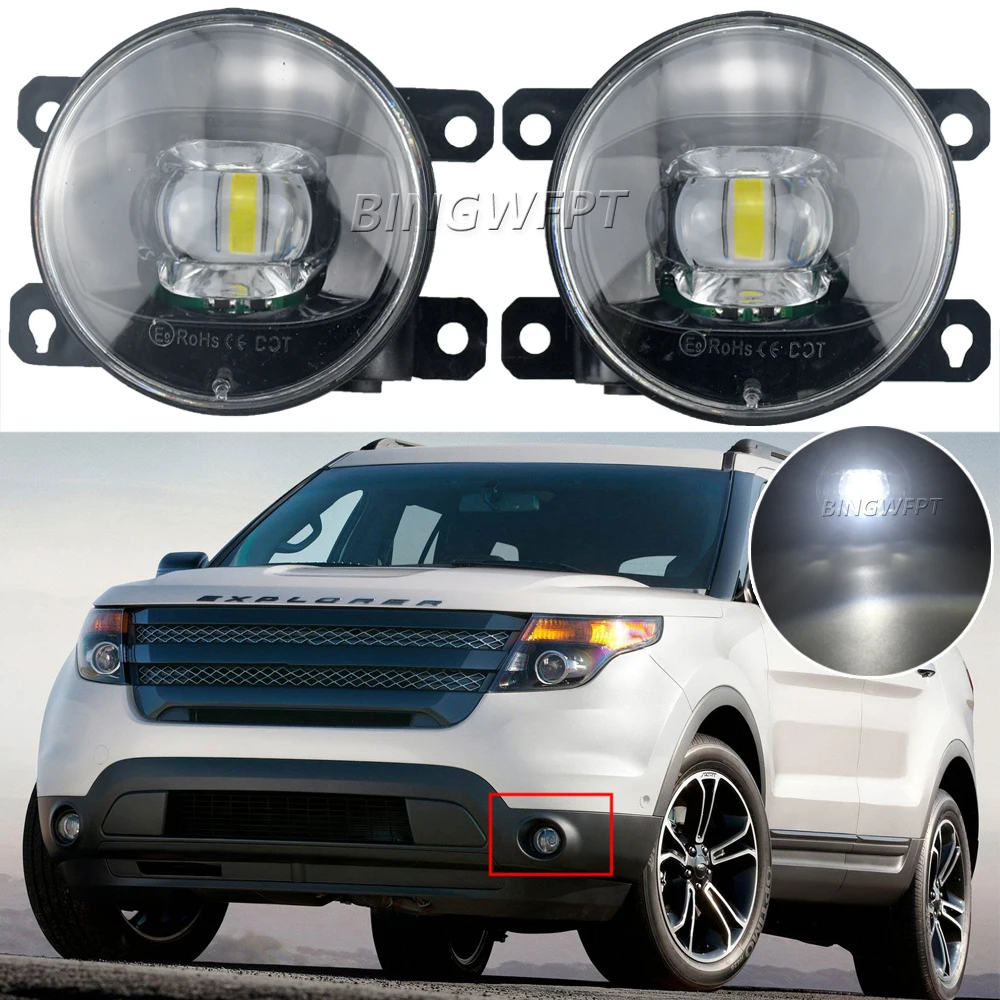 

High Quality Car LED Lens DRL Fog Driving Lamp For Ford Explorer 2011 2012 2013 2014 2015 Fog Light