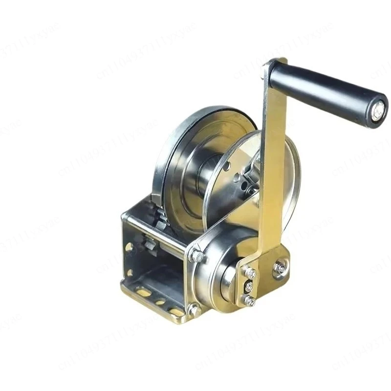 304 Stainless Steel Two-way Self-locking Manual Hand Winch 1200Lbs 2600Lbs Load Hoist for Boat Trailer Workshop Cargo Lifting