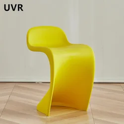 UVR Restaurant Chairs Home Kitchen Backrest Chairs Plastic High Stools Sturdy and Durable Dining Table Chairs Dining Chairs