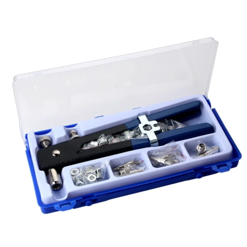 86pcs Heavy Duty Blind Rivet Nut Kit Set Riveter Tool Rivet Nut Gun Thread Hand Riveter Rivet Gun Threaded Insert Tool