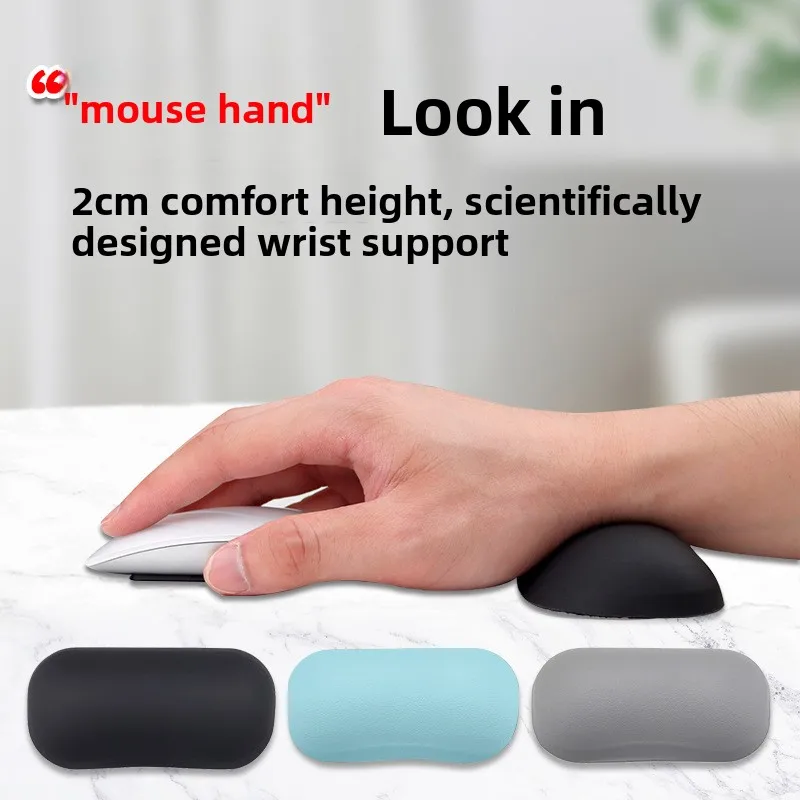 Soft Silicone Wrist Rest Keyboard Pad Ergonomic Q-Elastic Desk Mat for Office Gaming 4 Color Options