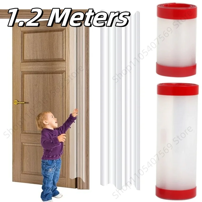 1.2M Door Anti-pinch Protector Self-adhesive Child Finger Anti-pinch Safety Door Protector Heavy Duty Door Anti-pinc