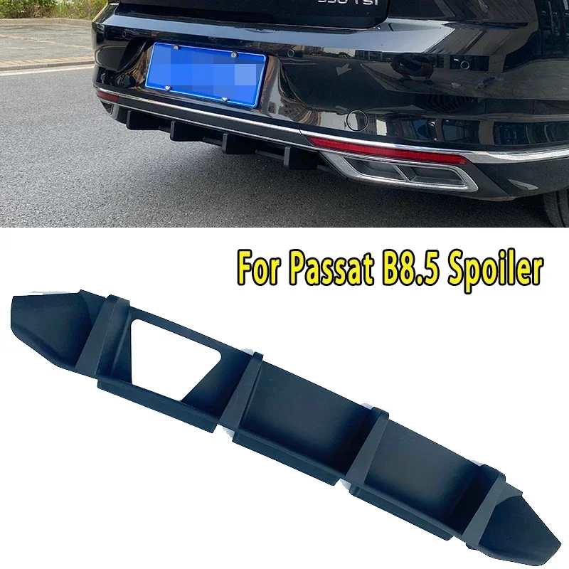 

New！ For VW Passat B8.5 Spoiler GTE 2020 2021 2022 Body Kit Black Rear Bumper Lip Spoilers Diffuser Protector Car Styling