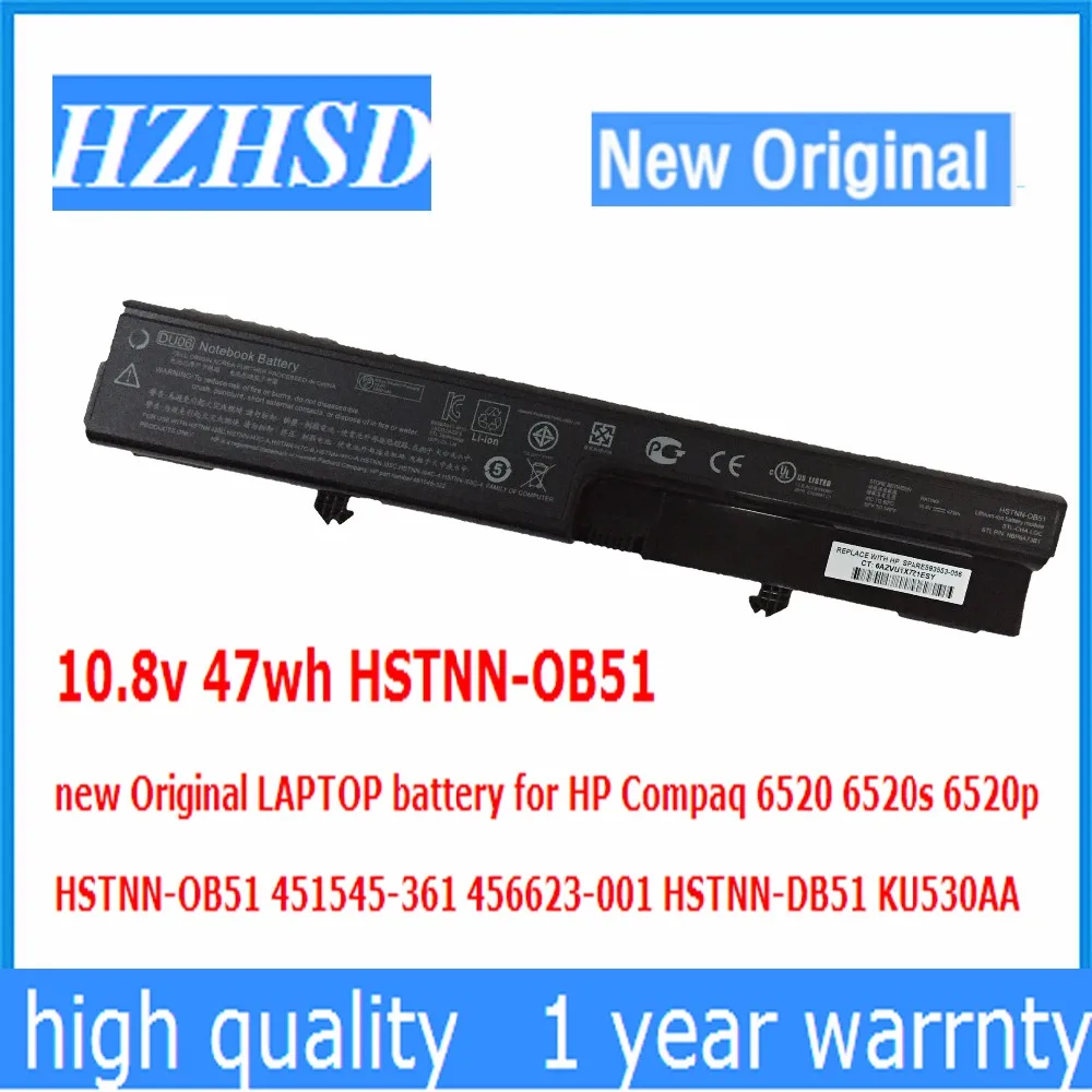 

10.8v 47wh DU06 HSTNN-OB51 new Original LAPTOP battery for HP Compaq 6520 6520s 6520p 451545-361 456623-001 HSTNN-DB51