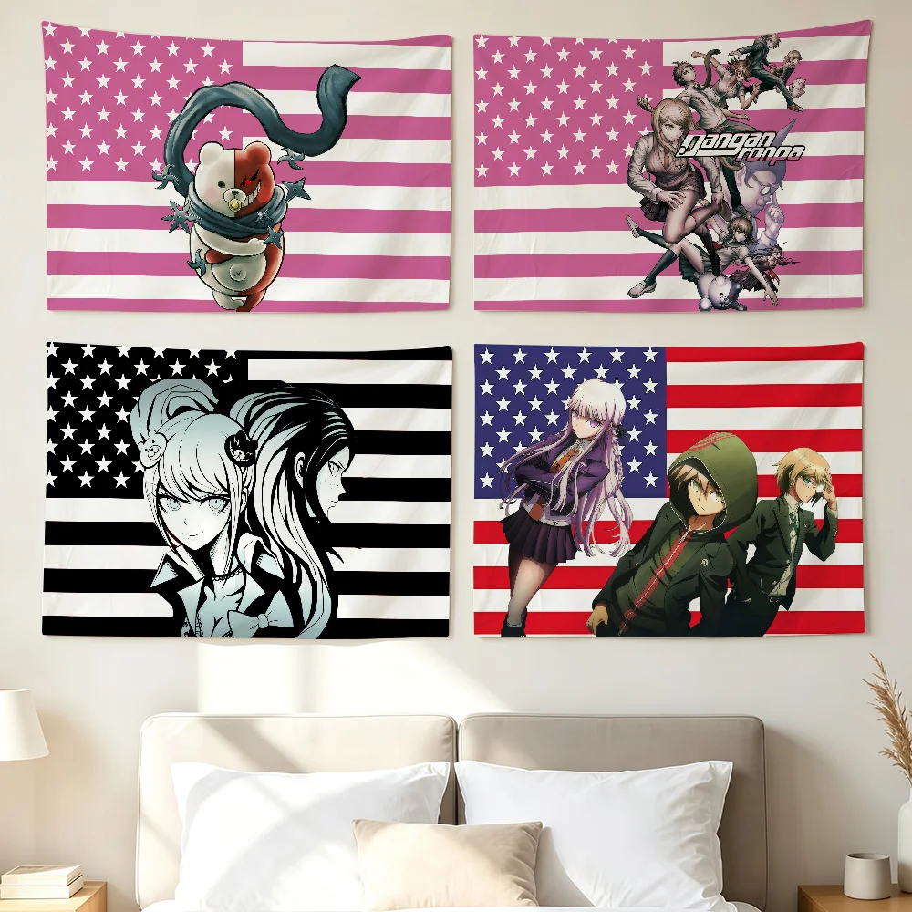 Game Danganronpa Flag For Sports Matches Halloween Games Parade Rally Holiday Festival Backyard Balcony Club Bar Decor