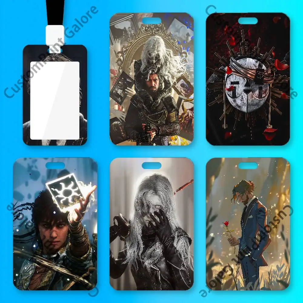 C-Clair O-Obscur E-Expedition 33 Clear PVC Card Holder for Idol Photocards,Meal Campus Cards Display Keychain Pendant