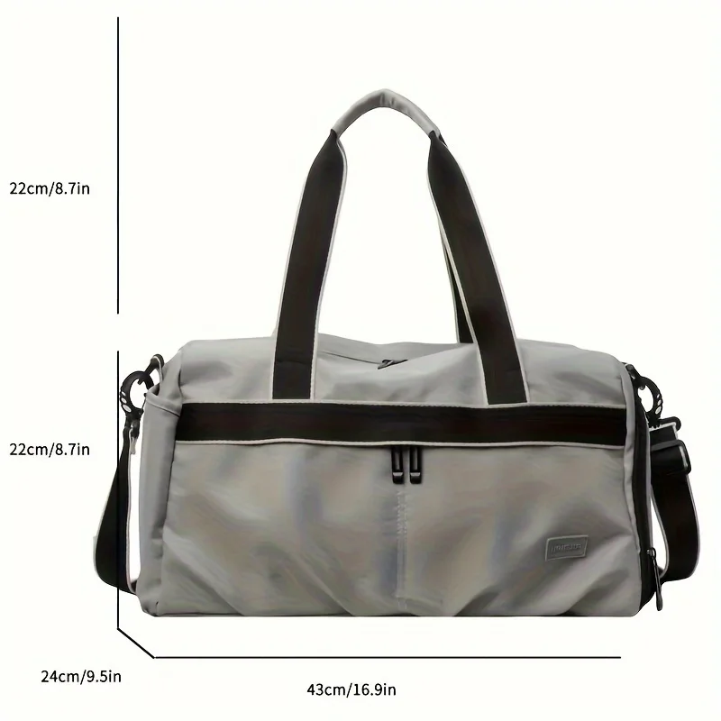 Trolley Sleeve Travel Duffel Bag Large Capacity Wet Dry Separate Gym Bag for Short Trip Carry On view 6