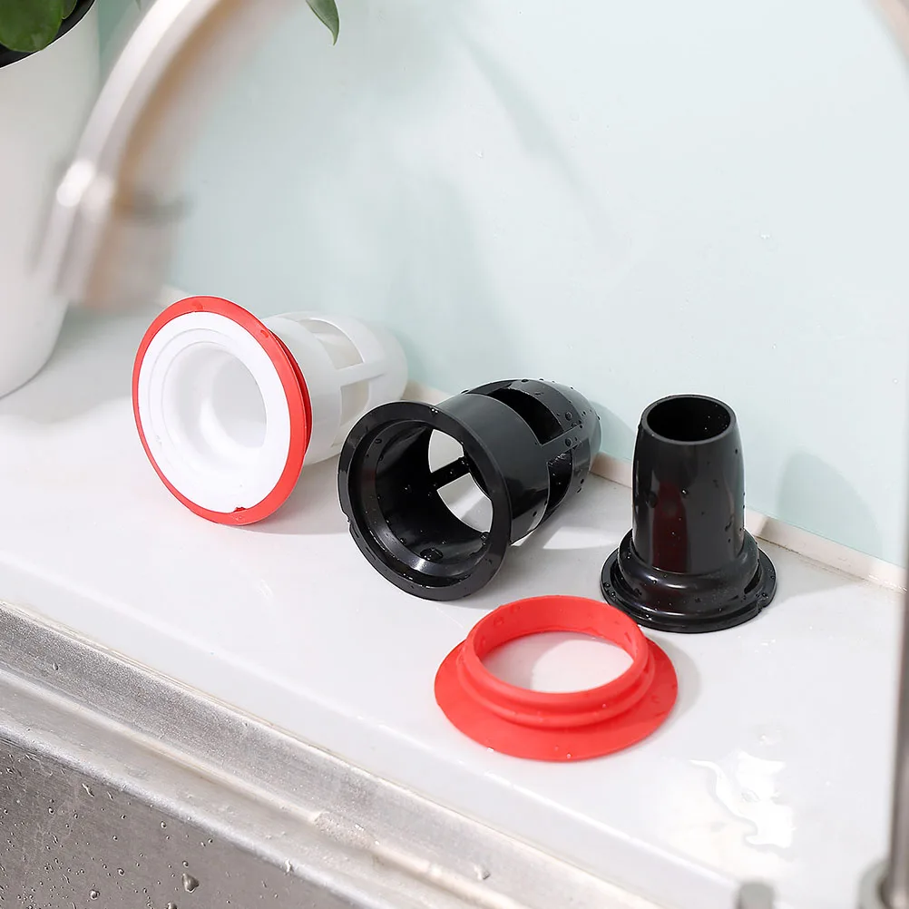 

3pcs Odor-Resistant Drain Plug Deodorizing Sealing Ring U-Shaped Water Seal Mesh Protection Wear-Resistant Household Floor Plug