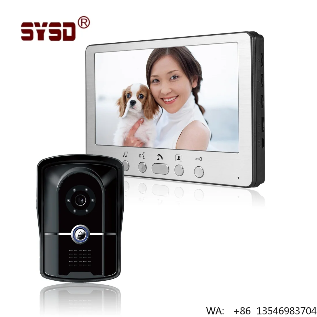 High Definition Video Door Phone with Night Vision for Home Villa Office-Outdoor Access Control System