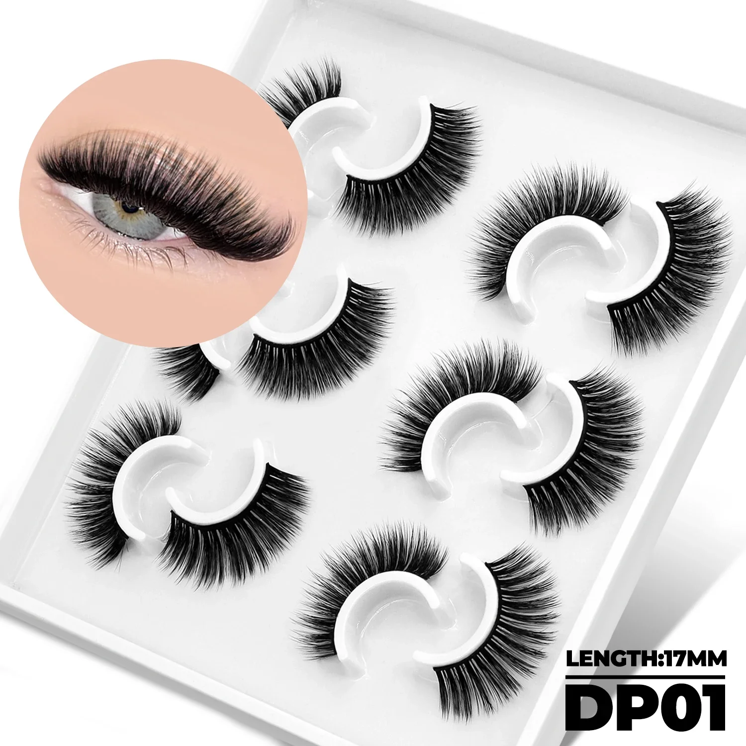 3D Mink Soft False Eyelashes, Natural Look