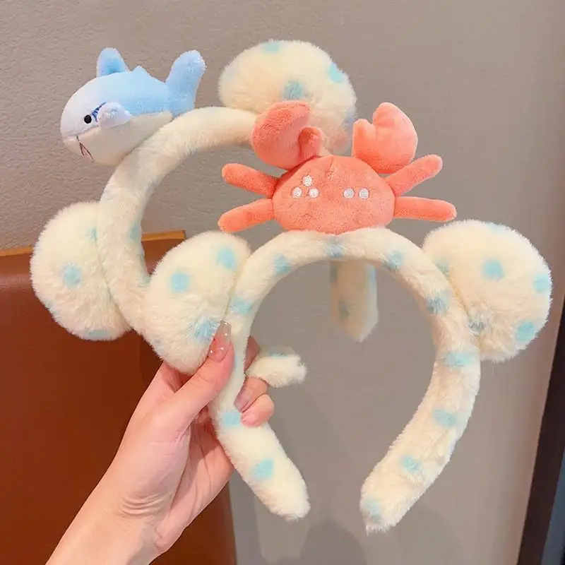 

Shark Hairband Modern Christmas Headbands Plush Headband Stylish Cute Hair Hoop For Daily Party Holiday