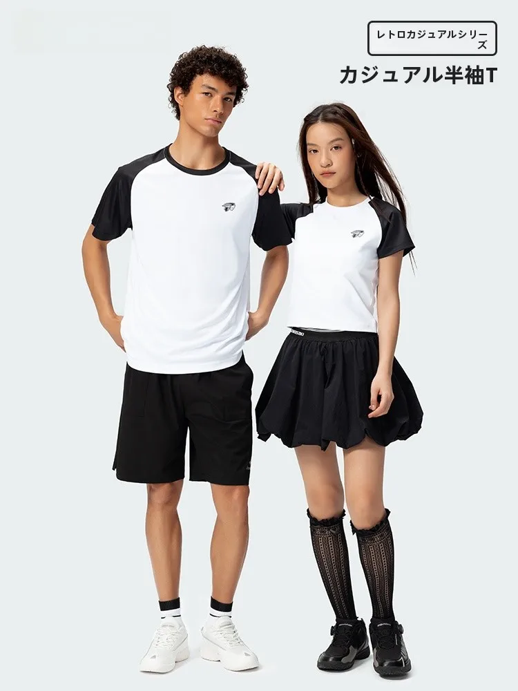 バドミントン-スポーツウェア-半袖-tシャツ-2026-夏新作-メンズ-レディース-通気性-競技-トレーニング-スポーツ-tシャツ