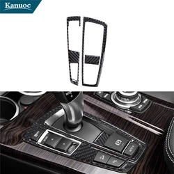 탄소 섬유 센터 시프터 컨트롤 스티커, BMW X3 F25 X4 F26 2011 2012 2013 2014 2015 2016 2017 자동차 인테리어 액세서리