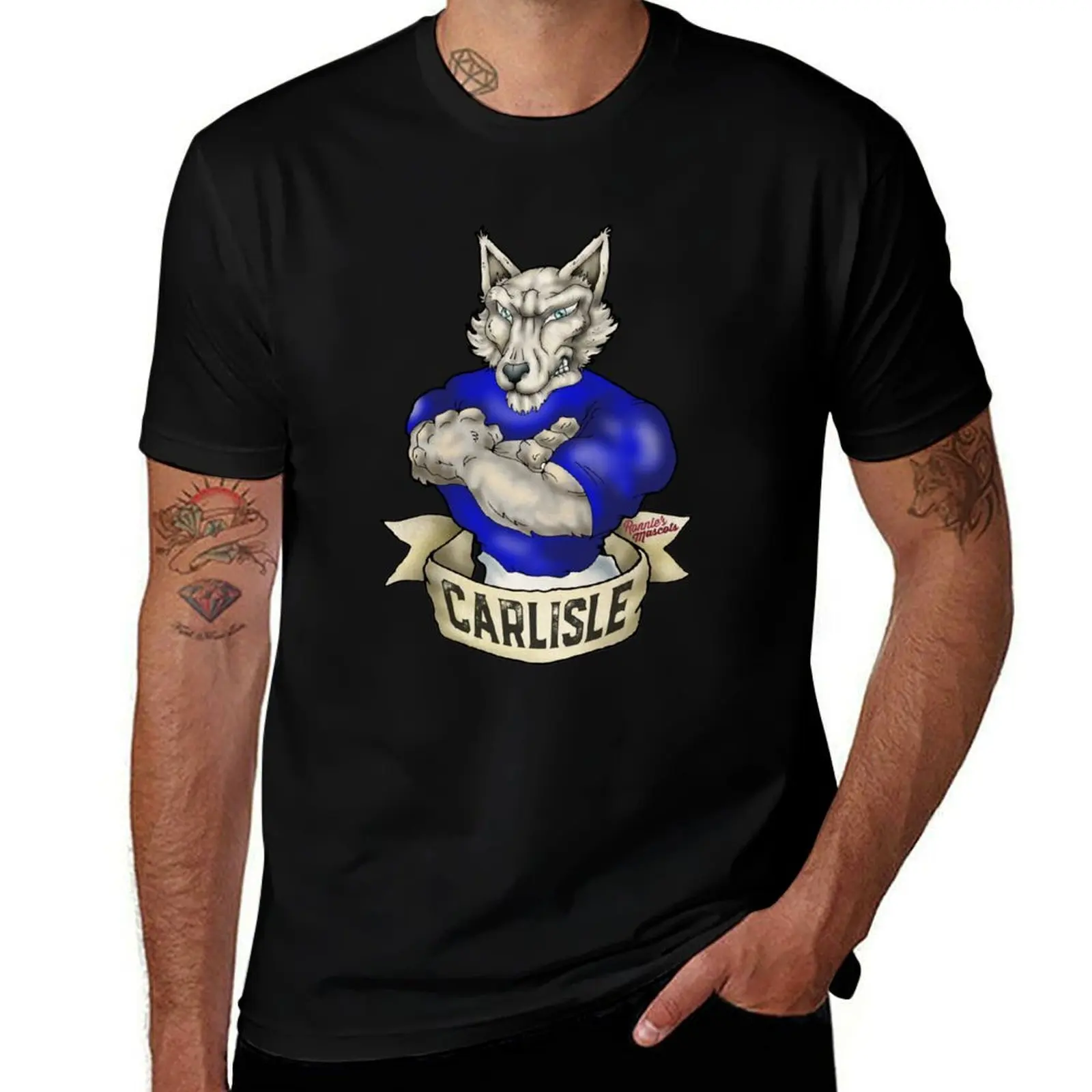 

Carlisle United Fox Mascot T-Shirt t shirt personalised black cotton t-shirt plain for man package T-Shirt