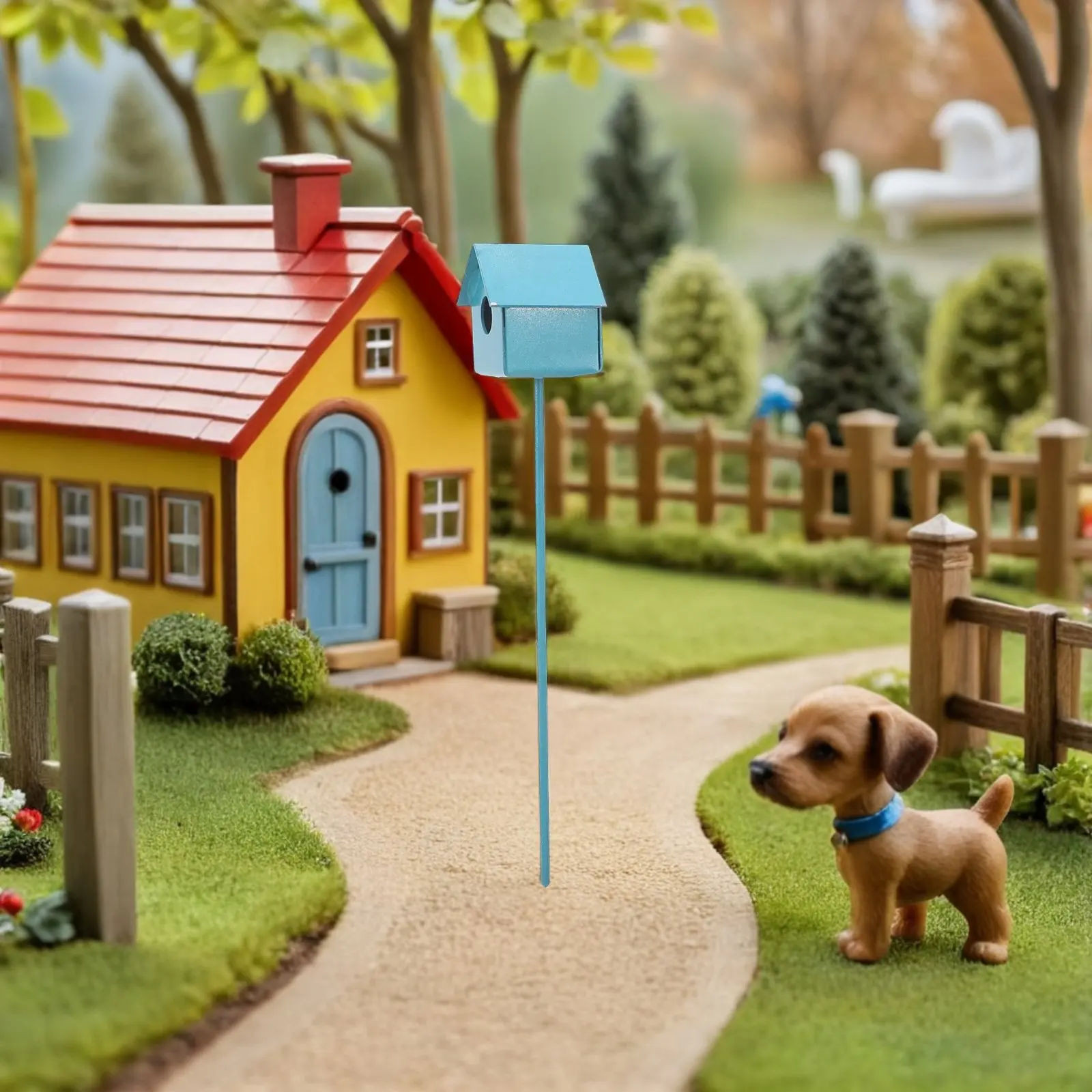 

2 шт. реалистичные металлические мини-клетки для птиц на напольной подставке, декоративные миниатюрные гнезда для птиц для мебели кукольного домика, украшение для микроландшафта