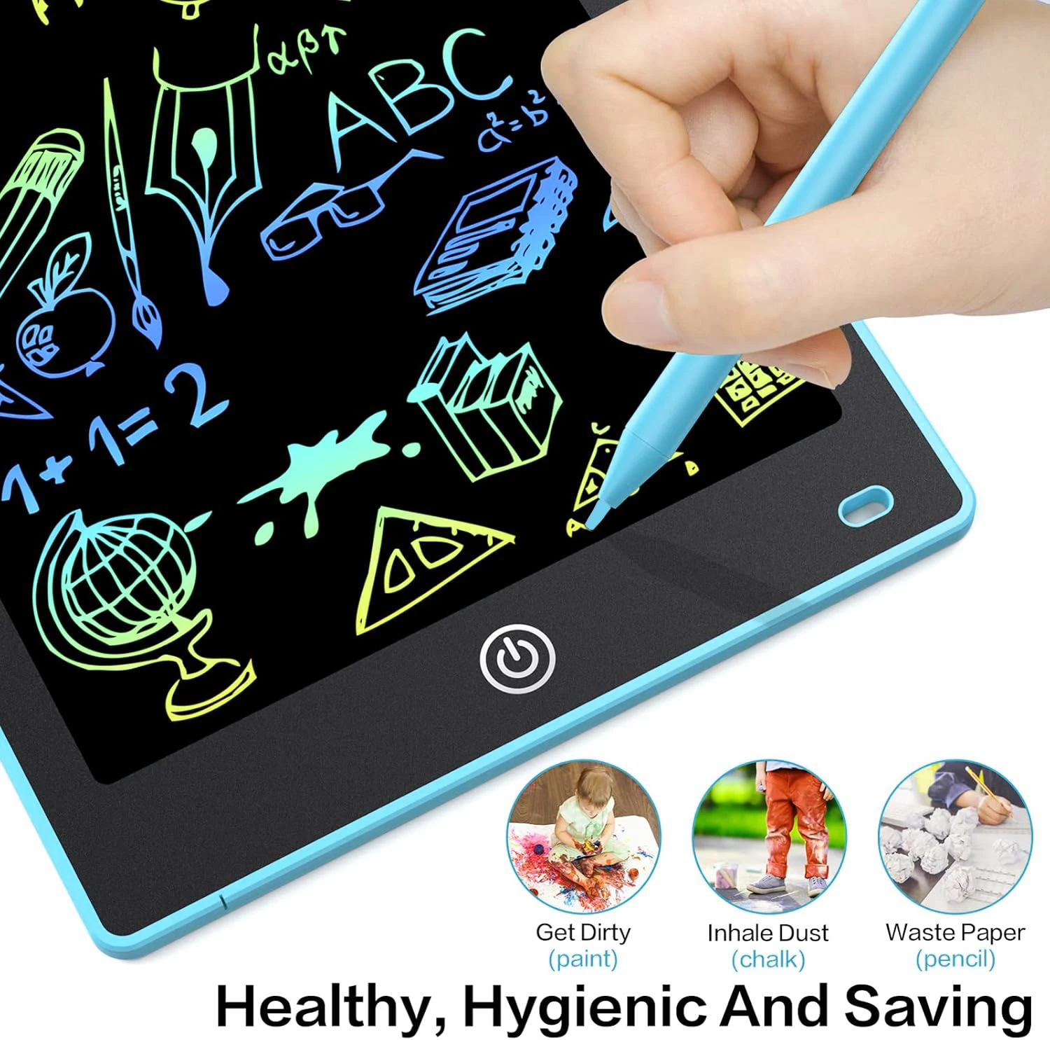 10-дюймовая цветная ЖК-доска для письма с ручкой, доска для граффити, планшет для рисования, стираемая, многоразовая детская электронная доска для рисования, игрушки