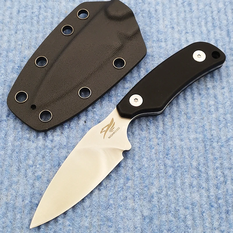 

Small Outdoor Knife Sharp Full Tang Fixed Blade Survival Knife Camping Hunting EDC Tools Portable G10 Handle + K Sheath