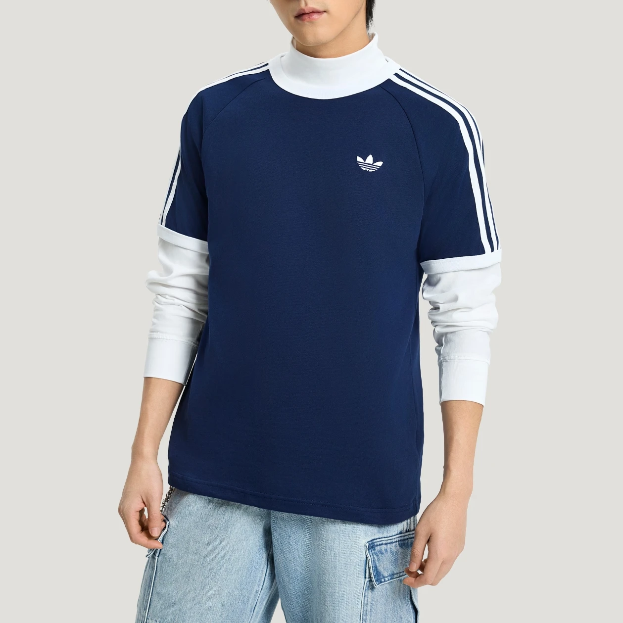 Adidas Originals crew neck pullover, durable, comfy, versatile casual sports short-sleeve breathable T-shirt for men HZ9634