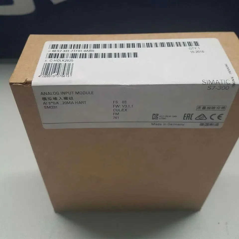 

Совершенно новый 6ES7331-7TF01-0AB0 6ES7331-7FK02-0AB0 Гарантия один год.