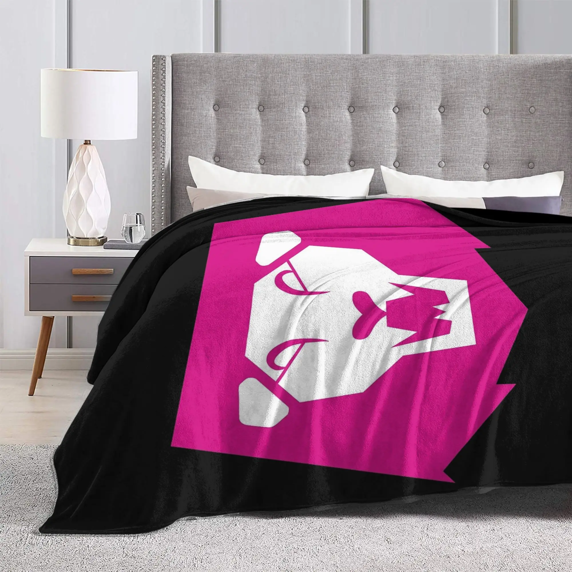 Saja Boys Лев Логотип Kpop Охотники Демонов Одеяло Теплое Графическое Плюшевое Одеяло Для Детей Домашний Декор Покрывало Покрывало