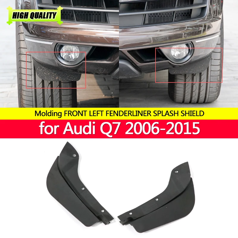 for Audi Q7 2006-2015 year Front Fender Spoiler Molding FRONT LEFT FENDERLINER SPLASH SHIELD