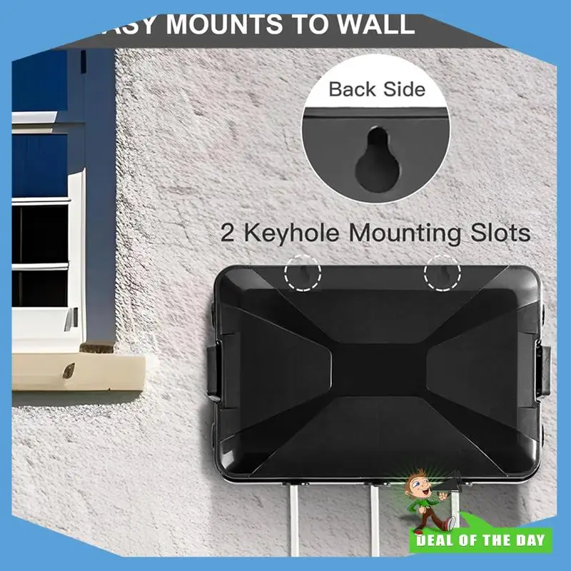 

24-часовая доставка, 2X уличная электрическая коробка, большая наружная крышка удлинителя, водонепроницаемая, защищенная от атмосферных воздействий соединительная коробка