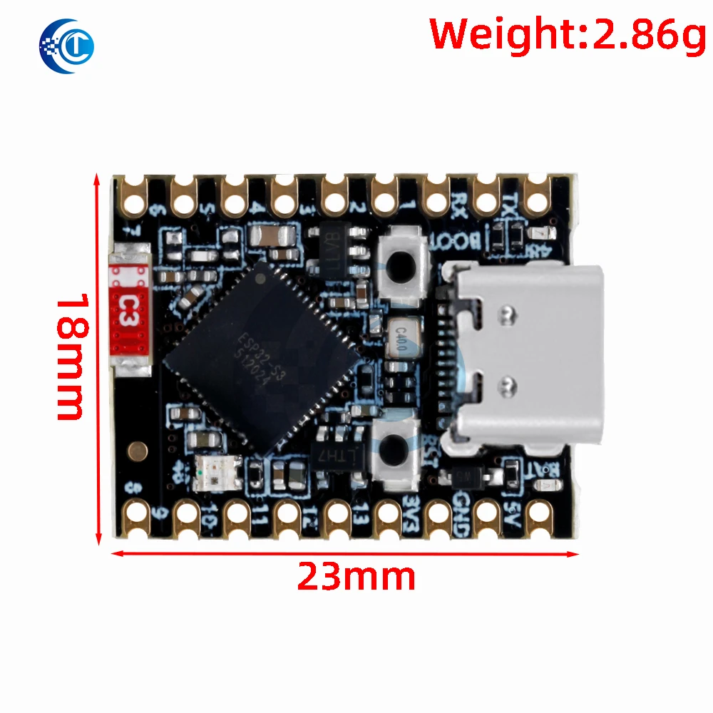 ESP32-S3 – dwuzakresowa płytka programowalna z modułem WiFi/Bluetooth 5.0, supermini, zestaw do programowania PCB, kompatybilna z Arduino. — zdjęcie produktu 2
