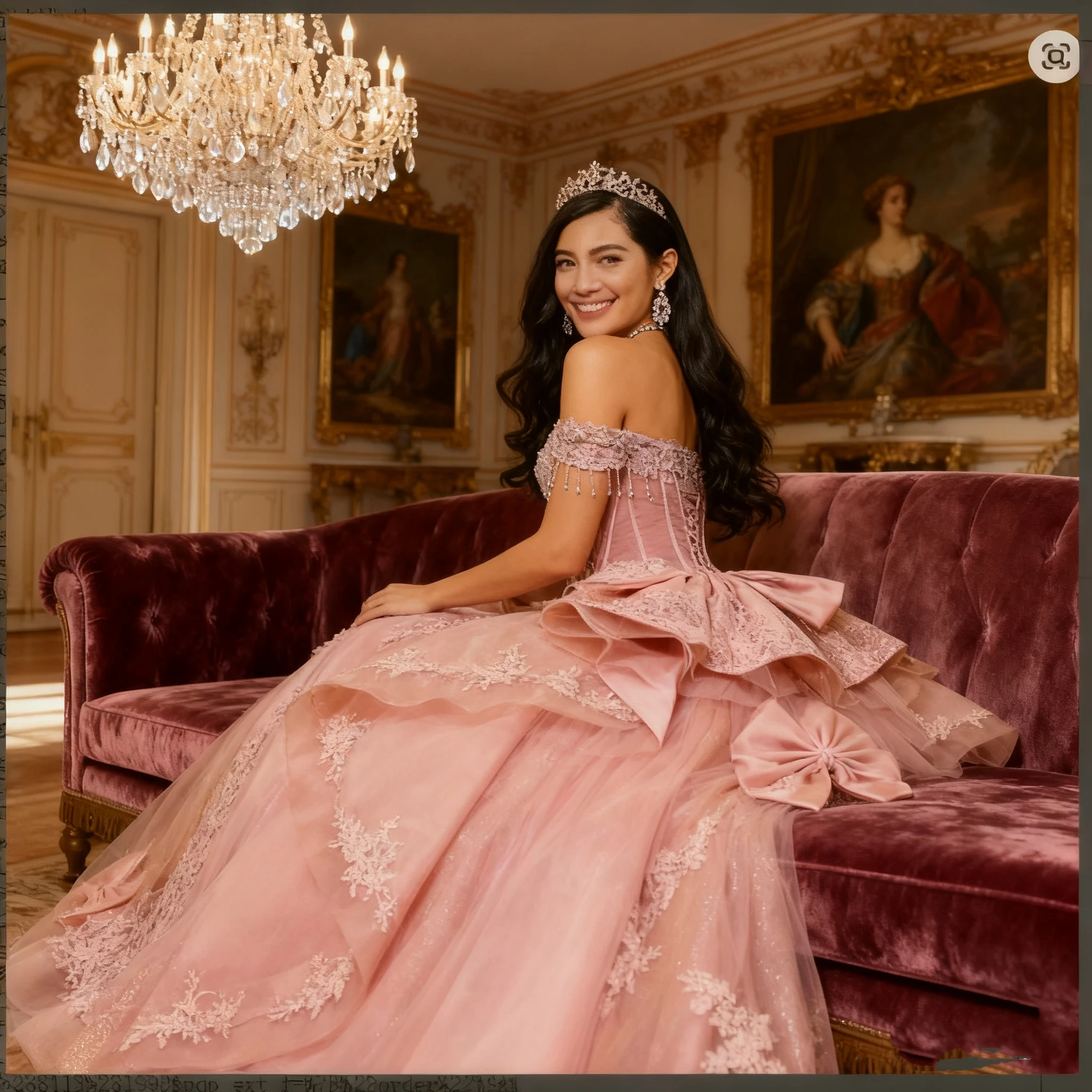 Vendanie Princess Tassel Quinceanera Dresses for Girls Bowknots Corset Ruffles Rhinestones Appliques Vestidos De 15 Customized