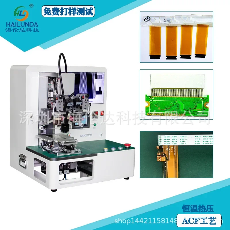 Pulse Hot Press Laboratory Precision Instrument Equipment Flexible Cable Chip Hot Press Binding Machine Cof280f