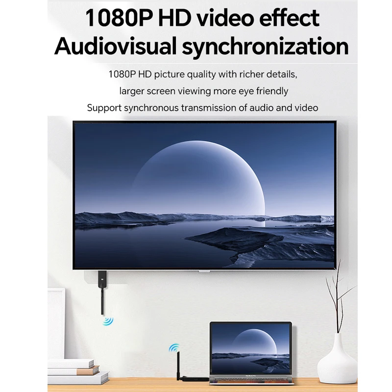 Cambiador de pantalla inalámbrico HD transmisor receptor pantalla espejo receptor extensión pantalla Miracast Airplay banda Dual 2,4G 5G