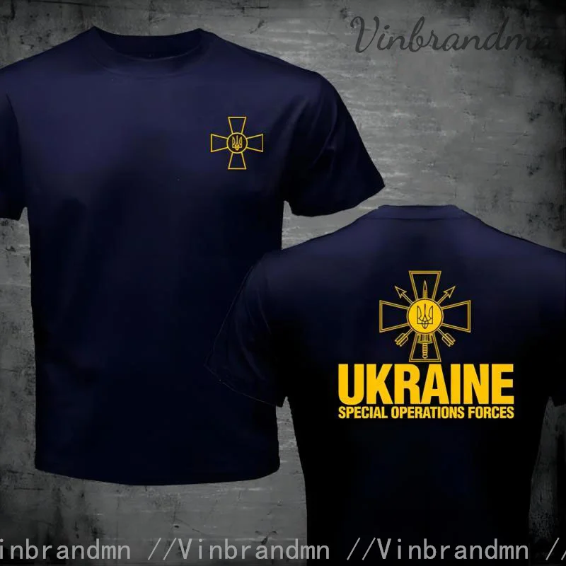 Fashion Summer Spetsnaz Ukraine Special Operations Forces T Shirt Men Ukranian Alpha Group Military T-Shirt Army Print Tee Shirt