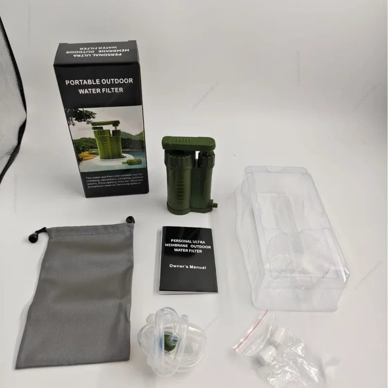 Portable Outdoor Water Filter Straw Emergency Ultrafiltration Purifier for Field Survival
