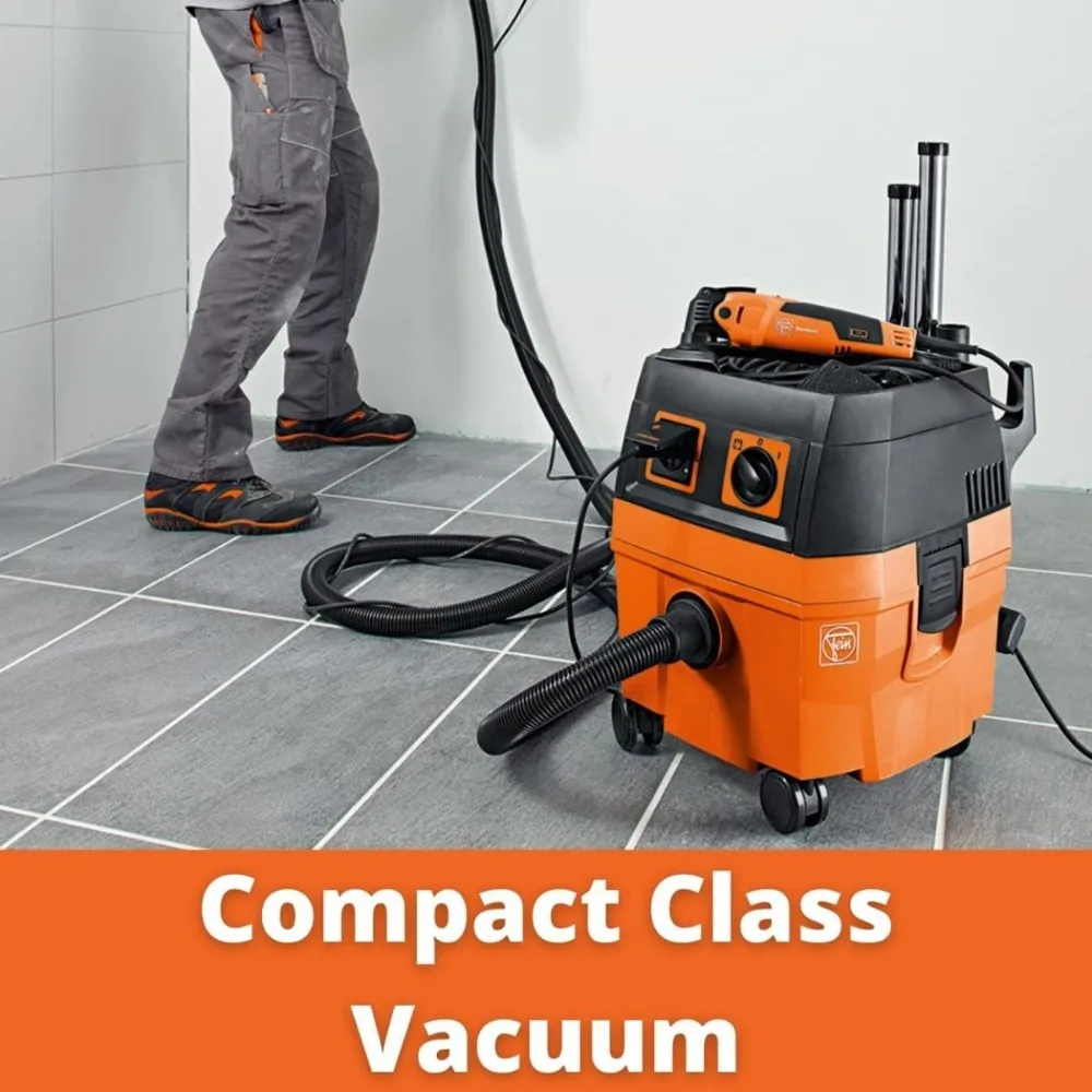 Wet/Dry Vacuum Cleaner with Dust Extractor - 5.8 Gallon, 151 CFM Suction Capacity, 98 PSI Static Water Lift