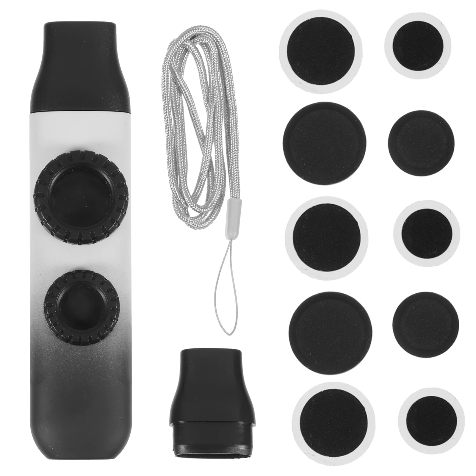 1 مجموعة 1 مجموعة التدرج اللون مزدوجة كازو قابل للتعديل لهجة آلة موسيقية محمولة للبالغين خفيفة الوزن مع استبدال